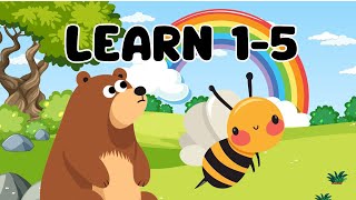 Bear and Bee Counting Song for Kids  Learn Numbers 1 to 5 with Fun Rhymes [upl. by Rie130]