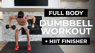 25 Min FULL BODY Dumbbell Workout  HIIT Strength Training amp Cardio [upl. by Gayner]