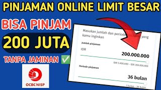 KTA OCBC NISP Pinjaman online limit besar tenor panjang [upl. by Lluj]