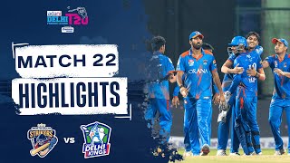 Adani DPLT20  Match 22 Highlights  North Delhi Strikers vs Central Delhi Kings [upl. by Avigdor]