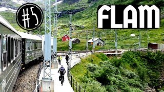 El TREN de FLÅM y la cascada KJOSFOSSEN  5 Vlog NORUEGA en AUTOCARAVANA [upl. by Ysdnil]