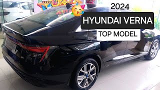 NEW HYUNDAI VERNA TOP MODEL 2024 BLACK verna hyundai [upl. by Alexandr]