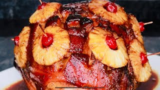 THE BEST Pineapple Brown Sugar Glazed Holiday Ham Recipe [upl. by Cristionna529]