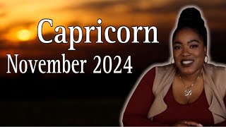 CAPRICORN “All Roads Lead to Success” NOVEMBER 2024  Psychic Tarot Reading [upl. by Essam]