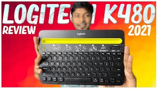 Logitech K480 Wireless MultiDevice Keyboard for Windows Apple iOS Android  Sandan Reviews [upl. by Camus113]