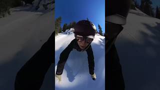 Convincing each other to drop off a cliff on skis 🫣 skiing skivideos skiergirl [upl. by Adnohsor]