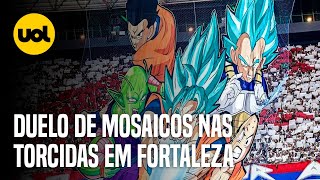 CIDADE DE FORTALEZA TEM RIVALIDADE DE MOSAICOS DRAGON BALL E BRIGA NOS SIMPSONS [upl. by Enytnoel]