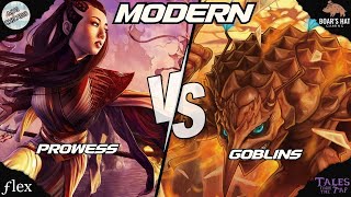 Gruul Prowess VS Goblins MTG Modern [upl. by Ennagroeg]