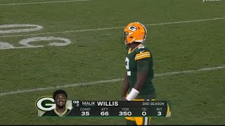 Malik Willis Packers Debut [upl. by Isac]