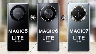 Honor Magic 7 Lite Vs Honor Magic 6 Lite Vs Honor Magic 5 Lite  Whats New [upl. by Kemeny]