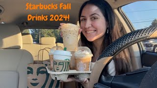 Starbucks Fall Drinks 2024 🎃 [upl. by Lapointe]