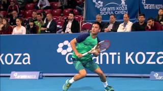 Sofia Open  Highlights from Berankis vs Kuzmanov [upl. by Yesnik667]