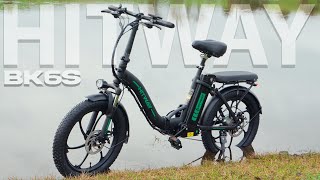 Hitway BK6S Folding EBike  20quot Fat Tire Ebikes 12Ah 250W 36V [upl. by Jamesy]