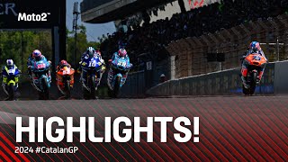 Moto2™ Race Highlights 🤯  2024 CatalanGP [upl. by Hras]