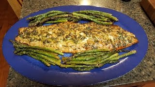 Marinated Salmon amp Asparagus on the Rec Tec Smoker [upl. by Ynoble]