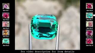 Gemstone for Sale  Pink Bi Color Blue Green Tourmaline Umbalite Garnet AquaGems Live Stream [upl. by Ennayk]