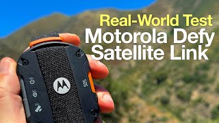 Motorola Defy Satellite Link Review Real World Test [upl. by Mandeville]