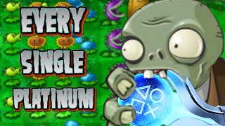 Unlocking EVERY Plants Vs Zombies Platinum Trophy EVER [upl. by Ibbie79]