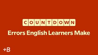 6 Errors English Learners Make [upl. by Irish168]