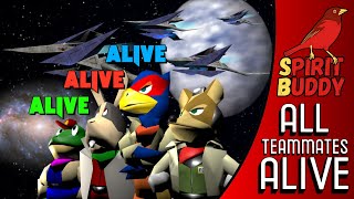 Star Fox 64  Hard Path  All Teammates Alive [upl. by Enyamert256]