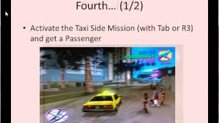 GTA Vice City Easy Taxi Mission [upl. by Irena]