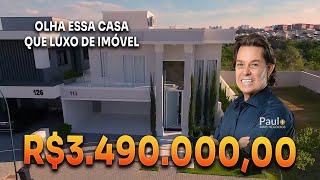 A CASA MAIS BONITA A VENDA NO CONDARBORAIS R349000000 PORTEIRA FECHADA CAMPINASSP [upl. by Mines]