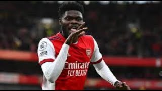 Watch highlights of Thomas Parteys performance in Arsenals 50 win over Chelsea [upl. by Rush]