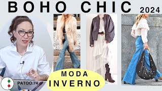 STILE BOHO CHIC COME PORTARLO IDEE OUTFIT di Tendenza e alla MODA INVERNO 202425  Patoo74 [upl. by Pegg]