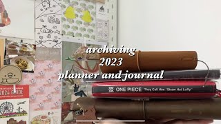 039 archiving 2023 planner and journal flip through and short review  itsjournal [upl. by Begga570]