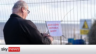 Norfolk beach closed due to risk of homes falling into sea [upl. by Hplar]