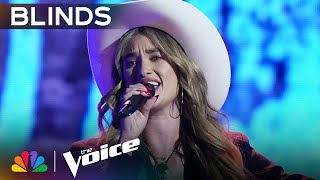 Georgia Starnes Blows the Coaches Away and Earns a FourChair Turn  The Voice Blind Auditions  NBC [upl. by Merri171]