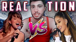 quotSame Age Vocal Battlequot MARIAH CAREY amp ARIANA GRANDE REACTION [upl. by Aicilef]