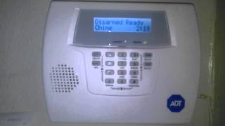 ADT home alarm test Test Mode [upl. by Ardnuasac]