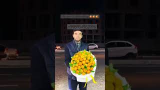 Mandarin buket zakazga tayorlanadi☺️🍊🥰dastavka bor🍊 bouquet bouquetoflove lovefruit mandarin [upl. by Nevek802]