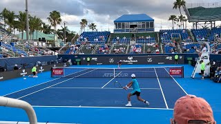 Matteo Arnaldi vs Rinky Hijikata Delray Beach Court Level View Highlights 4K 60fps [upl. by Emmons]