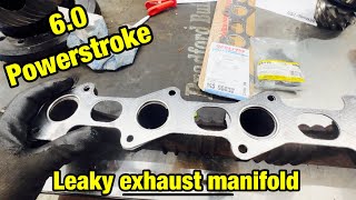 60 Powerstroke leaky exhaust manifold [upl. by Sholes]