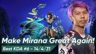 Q Mirana Soft Support Pos 4 735b  Dota 2 Pro Gameplay [upl. by Dnomyaw62]