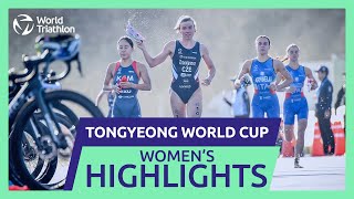 Race Highlights  2024 TONGYEONG WORLD TRIATHLON CUP  Women [upl. by Elsa]