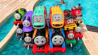 Thomas and Friends Tokyo Maintanance Factory for many unique toys Richannel Train Rainbow Kereta Api [upl. by Derina137]