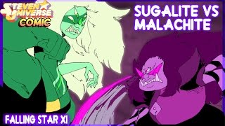 Sugalite Vs Malachite  Steven Universe Comic Español [upl. by Xxam861]