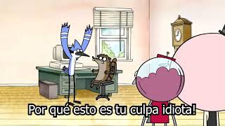 Mordecai y Rigby Hablando en Latin Con subtitulos [upl. by Clyve]