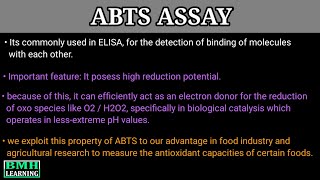 ABTS Assay  ABTS Radical Scavenging Assay [upl. by Hashim]