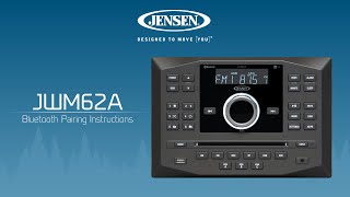 JENSEN® JWM62A  Bluetooth Pairing Instructions [upl. by Ainwat]