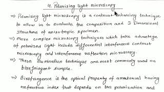 Microscope types Part 4polarizing light microscopy [upl. by Anuska]