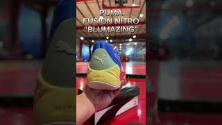 PUMA FUSION NITRO “BLUMAZING” pumahoops hoopshoereview dubaihoops puma basketballshoes fyp [upl. by Notlrahc]