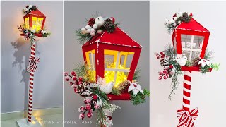 Haz Tu Farol Navideño de Forma económica  Manualidades Navideños Para Vender  Adornos Navideños 🎄 [upl. by Robby915]