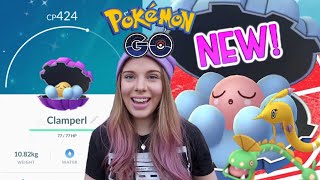 HOW TO GET CLAMPERL HUNTAIL amp GOREBYSS IN POKEMON GO  Evolving Shiny Ghost Pokemon [upl. by Adrianna111]