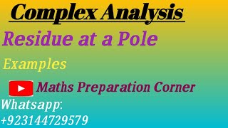 How to find residues in Complex Analysis [upl. by Amaral]