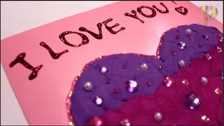 How to Make Easy Valentines Day Cards Как сделать валентинку [upl. by Timms119]