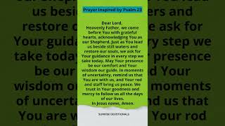 Prayer Inspired by Psalm 23  Trusting God as Our Shepherd prayer [upl. by Ahtaela573]